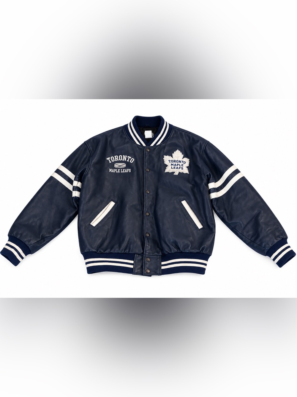 Vintage Roots Athletics Toronto Maple Leafs Leather Jacket XL NHL Made in Canada